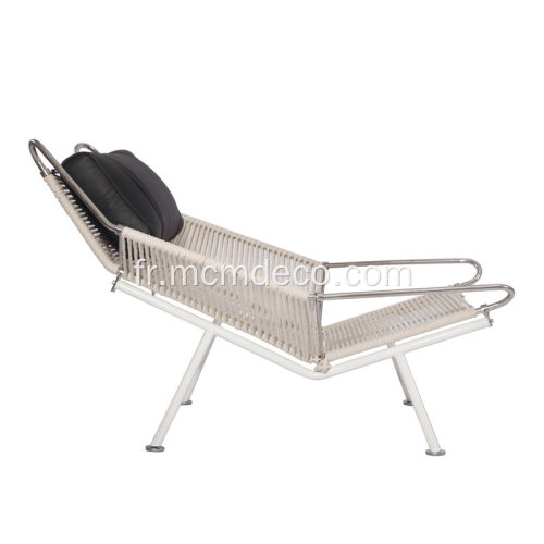 Confortable fauteuil inclinable Halyard avec drapeau Hans Wegner